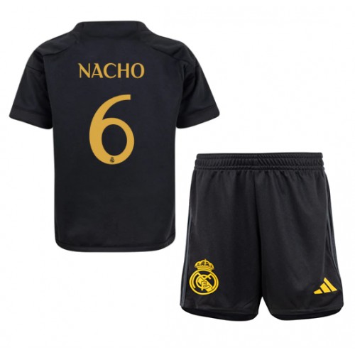 Fotballdrakt Barn Real Madrid Nacho #6 Tredjedraktsett 2023-24 Kortermet (+ Korte bukser)